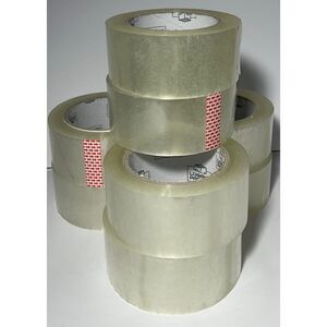 8 rolls Logan Pack 1.88" x 110 yd Clear Packaging Tape (880 total Yards) 5lbs!